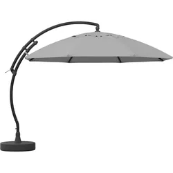 SUN GARDEN Ampelschirm Easy Sun TOP MODE Ø 375 cm anthrazit / hellgrau