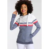 KangaROOS Kapuzensweatshirt in marine-weiß | Gr.: 32/34