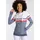 KangaROOS Kapuzensweatshirt in marine-weiß | Gr.: 32/34