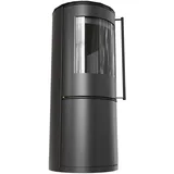 KRATKI Kaminofen Picard 9 kW Ø150 mm– freistehender Rundofen aus Stahl – TERMOTEC & Clean Glass – Ecodesign & BImSchV 2 – für Räume bis 120 m2