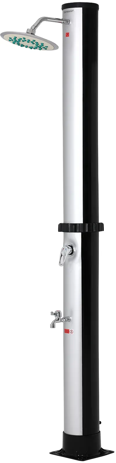 Solar Outdoor Shower Black/Silver 35L 65ft