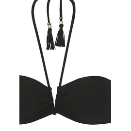 ELBSAND Bandeau-Bikini Damen Schwarz 34 Cup A/B