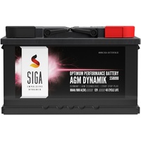 SIGA AGM Batterie 80Ah 12V Start-Stop Autobatterie Starterbatterie VRLA 85Ah