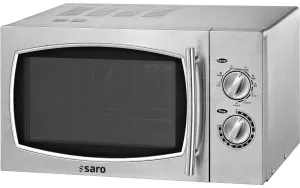 Saro Mikrowelle mit Grillfunktion WD 900, Leistungsstarke Mikrowelle mit Drehteller und Auftaufunktion, 1 Mikrowelle