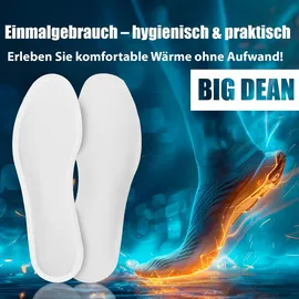BigDean Fußwärmer 25 Paar Weiß