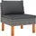 vidaXL Garten-Lounge-Set 9-tlg. Grau
