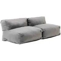 Oviala Modulares Gartenmöbel 2-Sitzer grau