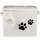 ib laursen Metall-Box mit Deckel für Hundefutter + Messbecher in weiss | Gr.: onesize