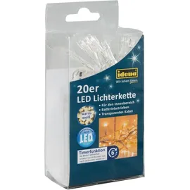 IDENA LED Lichterkette 20er warmweiß 1,8 m