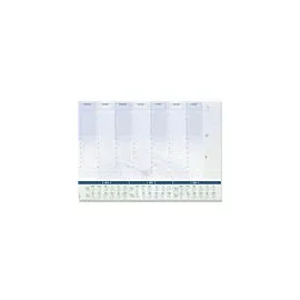 Sigel Schreibtischunterlage Time blau/grün Papier 59,5 x 41,0 cm, 30 Blatt