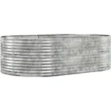 vidaXL Hochbeet Silbern 212 x 140 x 68 cm Silber