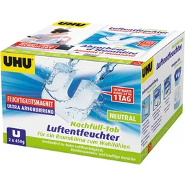 UHU Luftentfeuchter Magnet-Tabs 2x 450 g