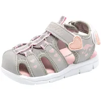 KangaROOS Sandale »K-Mini«, mit Klettverschluss KangaROOS hellgrau-rosa