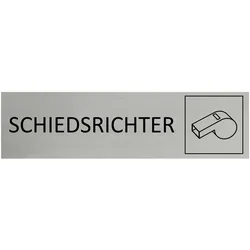 CombiCraft Aluminium Türschild Schiedsrichter 165x45mm mit 3M-Tape
