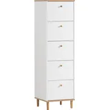 Schildmeyer Hilda 40 x 142 x 40 cm Weiß / Eiche