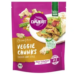 Davert Veggie Chunks Chicken Curry Style bio