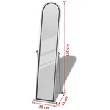 vidaXL Standspiegel Ankleidespiegel Ganzkörperspiegel grau