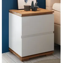MCA Furniture MCA Nachttisch Tunis Lack Weiß