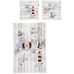 Irisette Bettwäsche »Magic 8863«, edler Digitaldruck Irisette blau B/L: 155 cm x 220 cm