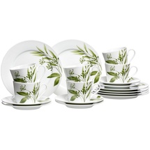 Ritzenhoff & Breker Kaffeeservice Evora in weiß-grün | Gr.: onesize