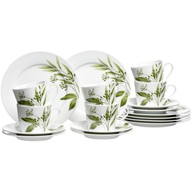 Ritzenhoff & Breker Kaffeeservice Evora in weiß-grün | Gr.: onesize
