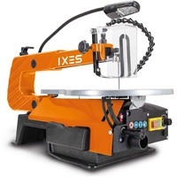 IXES Dekupiersäge IX-DKS1600 Modellbausäge | 120W Leistung | 50mm Schnitthöhe | flexible Gebläsedüse | Variable Hubzahl 500-1700 U/min | LED Licht | Laubsäge | verstellbarer Metalltisch | Niederhalter