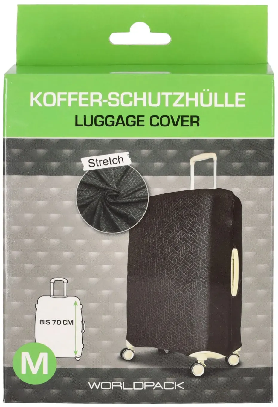 Worldpack Kofferhülle Luggage Cover M black geometric