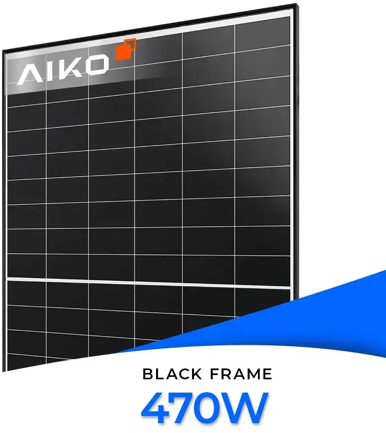 AIKO Solar 470W Glas-Glas Black Frame AIKO-A-MAH54Dw Neostar 2P+ Einzelmodul - Einzelmodul