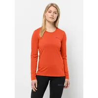 Jack Wolfskin Sky Thermal Langarm-t-shirt - Vibrant Orange - S