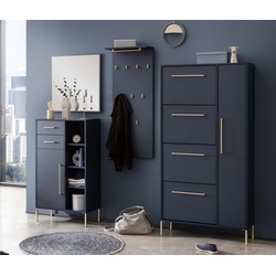 Tchibo - Schuhschrank »Kent« - 88,5x30x174cm - blau - Holz / Metall