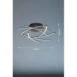 Fischer & Honsel Deckenleuchte Cross TW«, Metall, 4,5 W - schwarz