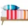 SCHIESSER Happy Stripe Gestreift Türkis 135 x 200 cm + 80 x 80 cm