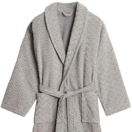 GANT Bademantel JACQUARD HERRINGBONE Grau XL