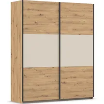 Rauch Schwebetürenschrank Neo 175 x 210 x 59 cm Eiche Artisan-Beige