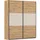 Rauch Schwebetürenschrank Neo 175 x 210 x 59 cm Eiche Artisan-Beige
