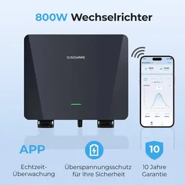 sunshare Ray Lite Solarpanel 200 W inkl. 800 W Mikro-Wechselrichter