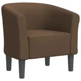 vidaXL Clubsessel gepolstert 59,4 x 53,6 x 72,6 cm Braun