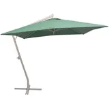 vidaXL Alu-Ampelschirm 300 x 300 cm grün
