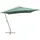 vidaXL Alu-Ampelschirm 300 x 300 cm grün