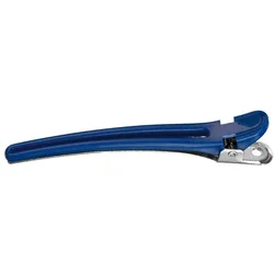 Comair Haarclips Plastik/Aluminium blau 95mm 10 Stück