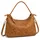 COLLEZIONE ALESSANDRO Vintage Schultertasche Leder Brown