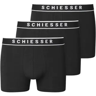 SCHIESSER Herren 3 PACK Boxershorts Bio Baumwolle Multipack | Gr.: 8