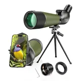 Gosky Aktualisiertes neuestes Spektiv - BAK4 Abgewinkeltes Spektiv für das Schießen von Zielen Jagd Vogelbeobachtung Wildlife Scenery mit Smartphone-Adapter und Kamera-Adapter für Nikon