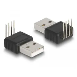 Adapter USB 2.0 Type-A Stecker - 4 Pin 90° gewinkelt
