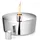 philippi Gartenfackel Edelstahl 17 cm Ø 12 cm wetterfest silber