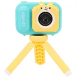 Digitalkamera für Kinder, HD Video Camcorder mit 2,4 Zoll IPS Bildschirm, Kinder Selfie Kamera mit Stativ, Eingebauter 600 mAh Akku, Mi NI Spaßkamera für Jungen und Mädchen