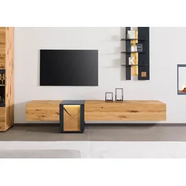 Massivmoebel24 KITZBÜHEL Lowboard 250x52x52 cm Natur Geölt/Lackiert Holz