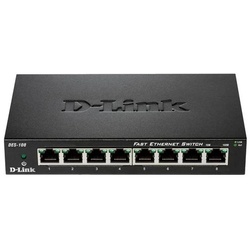 D-Link DES-108 8-Port Layer2 Fast WLAN-Router