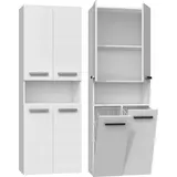 Topeshop NEL 2k/dk Badezimmerpfosten, Weiss