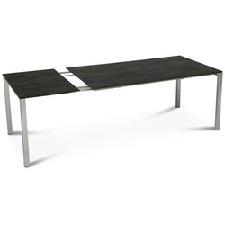 Auszugstisch Etna Edelstahl - 160/220 x 95 cm Keramik ossido
